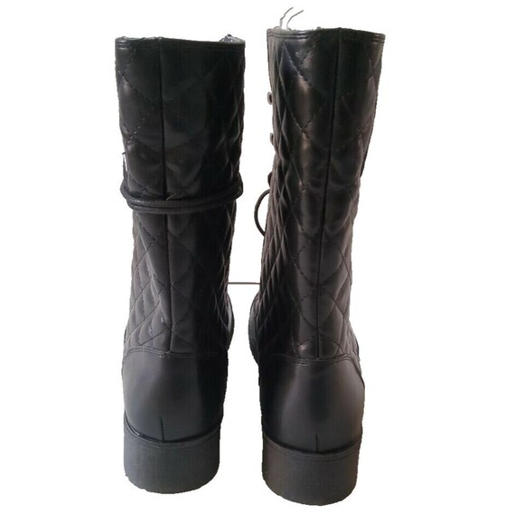 Nightmare Before Christmas Quilted Boots Lace Up Fold Down Women's Size W6 - Picture 2 of 7